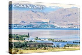 Columbia River and Cascades-Lantern Press-Stretched Canvas