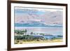 Columbia River and Cascades-Lantern Press-Framed Art Print