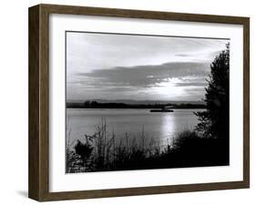 Columbia River at Sunset, 1931-Asahel Curtis-Framed Giclee Print