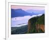 Columbia River below, Crown Point State Park, Oregon, USA-Charles Gurche-Framed Photographic Print