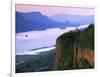 Columbia River below, Crown Point State Park, Oregon, USA-Charles Gurche-Framed Photographic Print