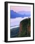 Columbia River below, Crown Point State Park, Oregon, USA-Charles Gurche-Framed Photographic Print