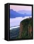 Columbia River below, Crown Point State Park, Oregon, USA-Charles Gurche-Framed Stretched Canvas