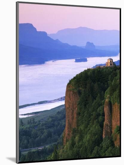 Columbia River below, Crown Point State Park, Oregon, USA-Charles Gurche-Mounted Photographic Print