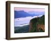 Columbia River below, Crown Point State Park, Oregon, USA-Charles Gurche-Framed Photographic Print