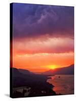Columbia River Gorge III-Ike Leahy-Stretched Canvas