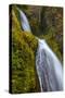 Columbia River Gorge National Scenic Area, Oregon: Detail Of Wahkeena Falls-Ian Shive-Stretched Canvas