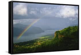 Columbia River Gorge VI-Ike Leahy-Framed Stretched Canvas