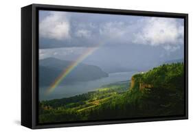 Columbia River Gorge VI-Ike Leahy-Framed Stretched Canvas