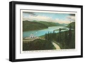 Columbia River Gorge, Vista House, Oregon-null-Framed Art Print