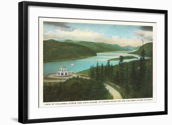 Columbia River Gorge, Vista House, Oregon-null-Framed Art Print