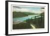 Columbia River Gorge, Vista House, Oregon-null-Framed Art Print