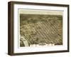 Columbia, South Carolina - Panoramic Map-Lantern Press-Framed Art Print