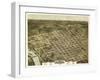 Columbia, South Carolina - Panoramic Map-Lantern Press-Framed Art Print