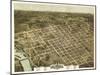 Columbia, South Carolina - Panoramic Map-Lantern Press-Mounted Art Print