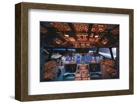 Columbia Space Shuttle Cockpit-null-Framed Art Print