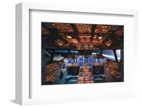 Columbia Space Shuttle Cockpit-null-Framed Art Print