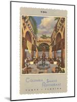 Columbia Spanish Restaurant, Tampa, Florida-null-Mounted Art Print