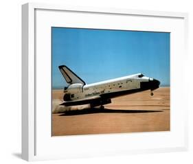 Columbia (Touching Down) Art Poster Print-null-Framed Poster