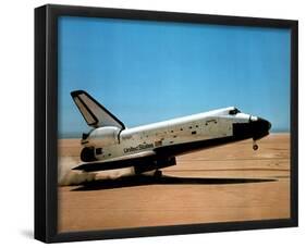 Columbia (Touching Down) Art Poster Print-null-Framed Poster