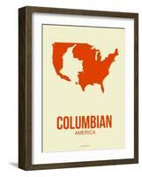 Columbian America Poster 1-NaxArt-Framed Art Print