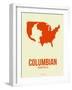 Columbian America Poster 1-NaxArt-Framed Art Print