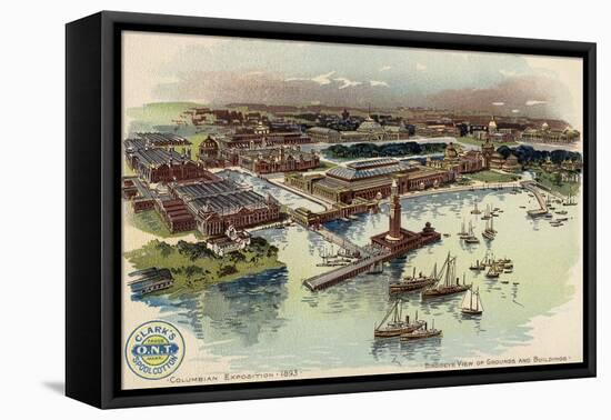 Columbian Exposition, 1893, c.1893-94-Mario Borgoni-Framed Stretched Canvas