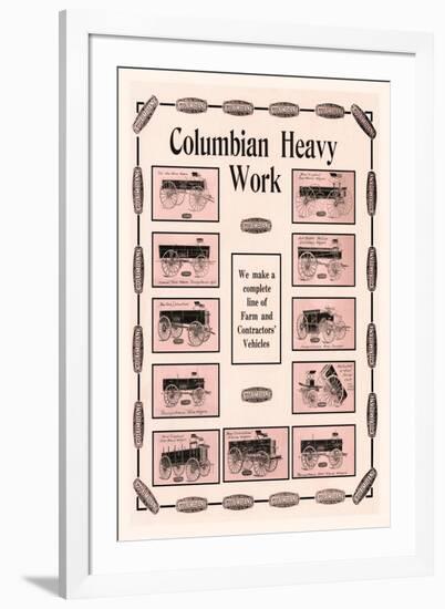 Columbian Heavy Work-null-Framed Art Print