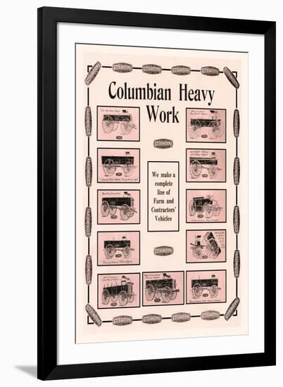 Columbian Heavy Work-null-Framed Art Print