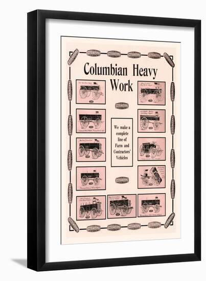 Columbian Heavy Work-null-Framed Art Print