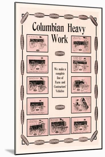 Columbian Heavy Work-null-Mounted Art Print