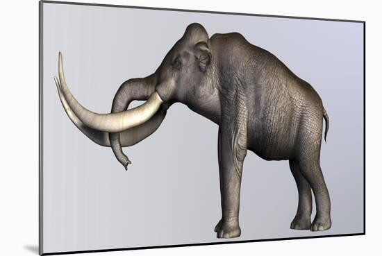Columbian Mammoth-null-Mounted Art Print