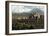 Columbian Mammoths and Bison Roam the Ancient Plains of North America-null-Framed Premium Giclee Print