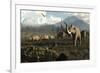 Columbian Mammoths and Bison Roam the Ancient Plains of North America-null-Framed Art Print