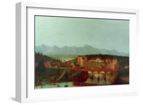 Columbiaville and Stockport Creek, Near New York, Early 19th Century-American School-Framed Giclee Print