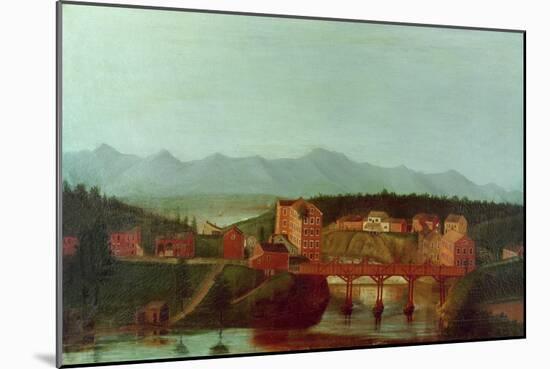 Columbiaville and Stockport Creek, Near New York, Early 19th Century-American School-Mounted Giclee Print