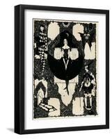 Columbine, C 1900-1930, (1925)-Harry Clarke-Framed Giclee Print