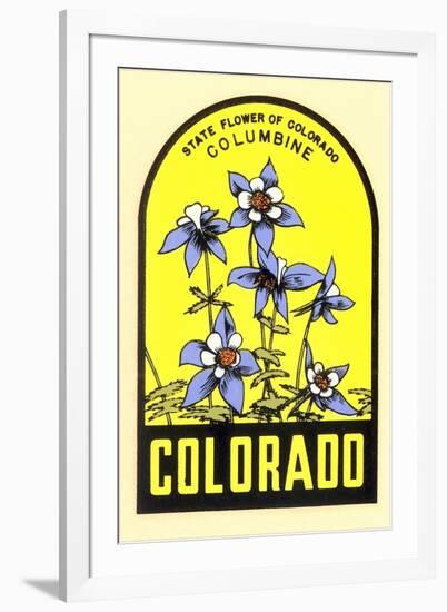 Columbine Decal-null-Framed Art Print