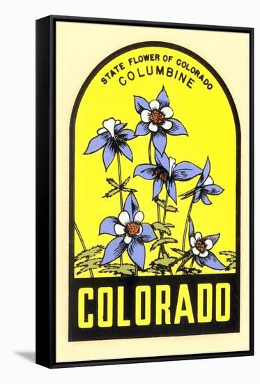 Columbine Decal-null-Framed Stretched Canvas