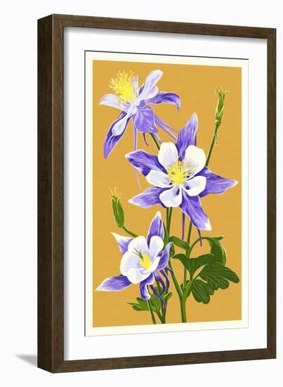 Columbine-Lantern Press-Framed Art Print