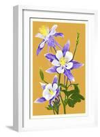 Columbine-Lantern Press-Framed Art Print