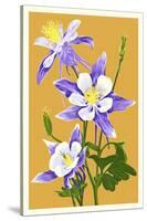 Columbine-Lantern Press-Stretched Canvas