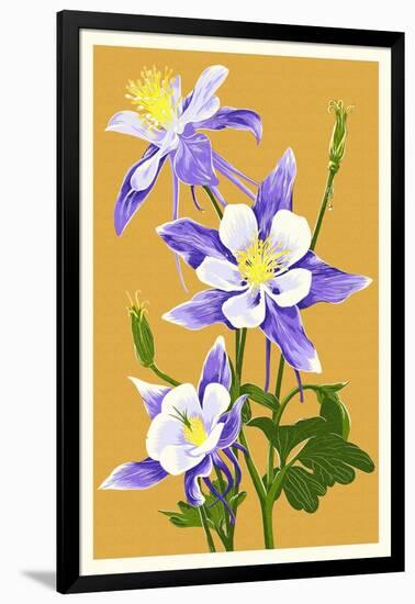 Columbine-Lantern Press-Framed Art Print