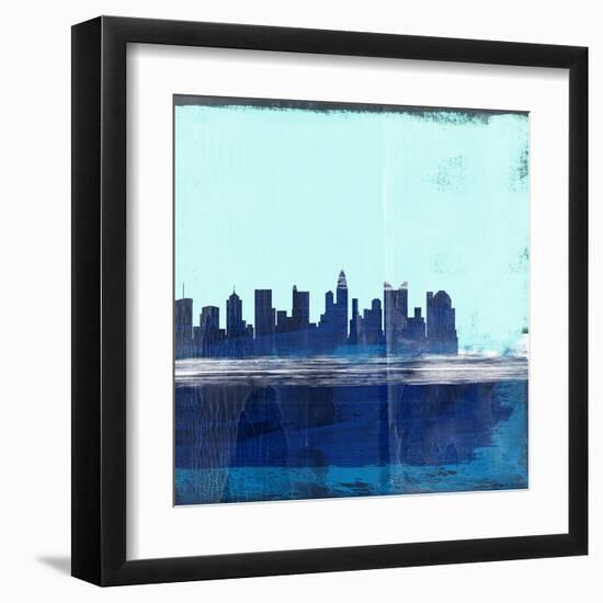 Columbus Abstract Skyline II-Emma Moore-Framed Art Print