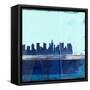 Columbus Abstract Skyline II-Emma Moore-Framed Stretched Canvas