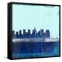 Columbus Abstract Skyline II-Emma Moore-Framed Stretched Canvas