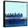 Columbus Abstract Skyline II-Emma Moore-Framed Stretched Canvas