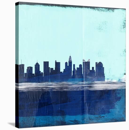 Columbus Abstract Skyline II-Emma Moore-Stretched Canvas