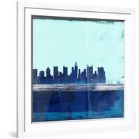 Columbus Abstract Skyline II-Emma Moore-Framed Art Print