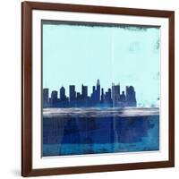 Columbus Abstract Skyline II-Emma Moore-Framed Art Print